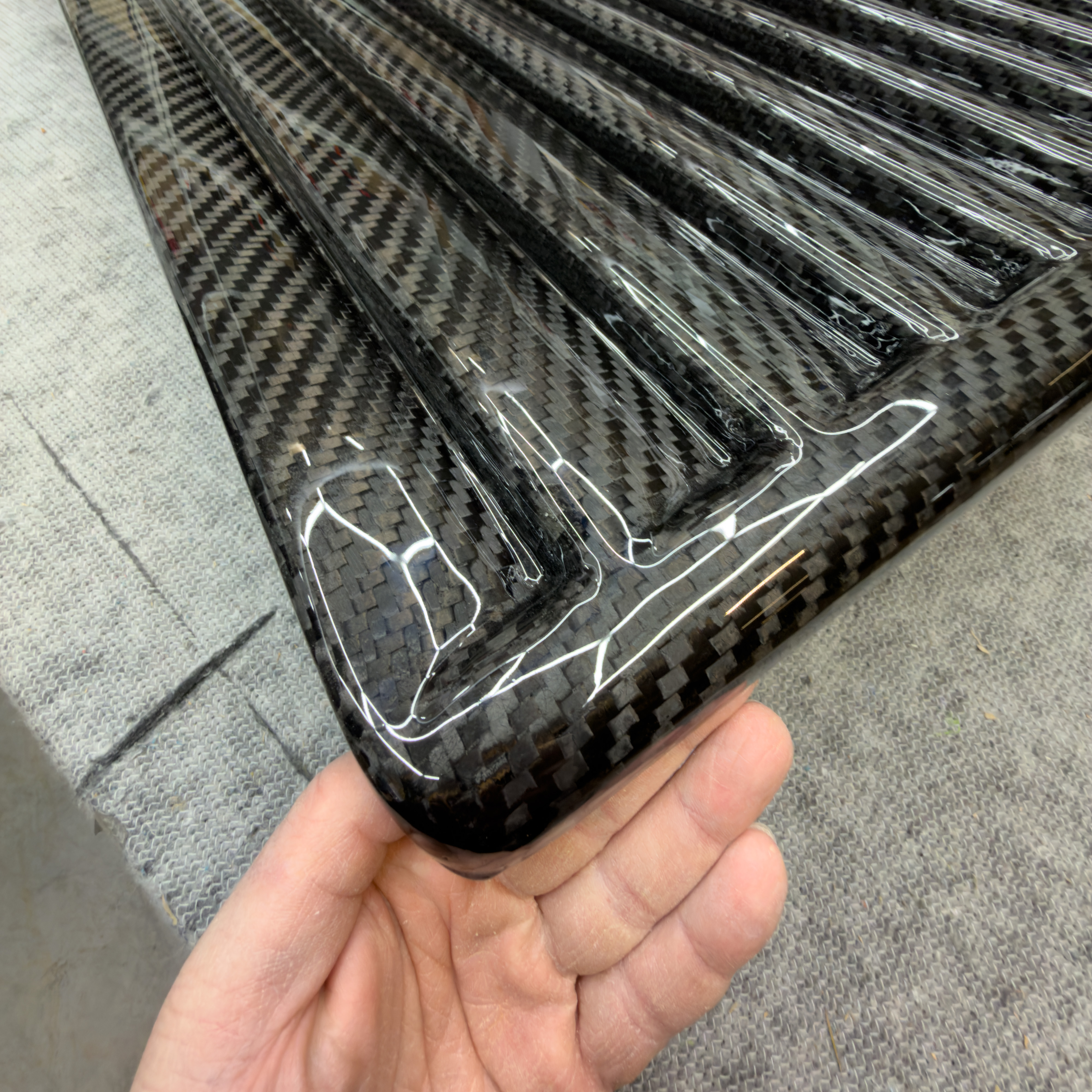 Formblende aus Sichtcarbon passend furVW T4