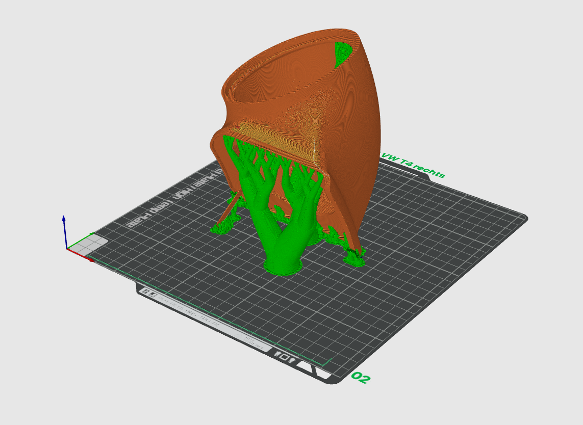 Lautsprecheradapter für das VW T4 weiche Armaturenbrett 100 mm - Download