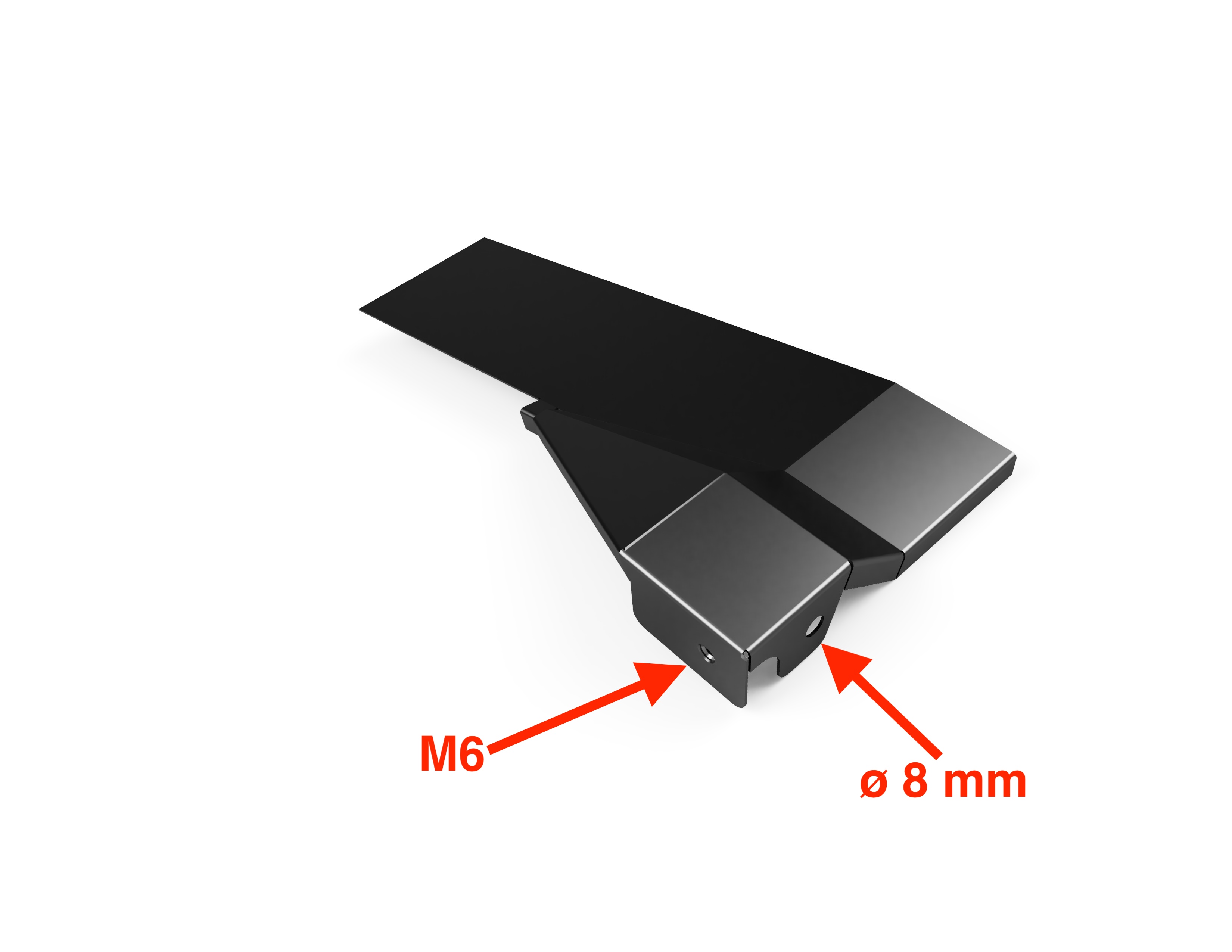 Stoßstangenhalter hinten – Reparaturblech als Nachbau, passend für VW T4 Stoßstangenhalter hinten – Reparaturblech, passend für VW T4