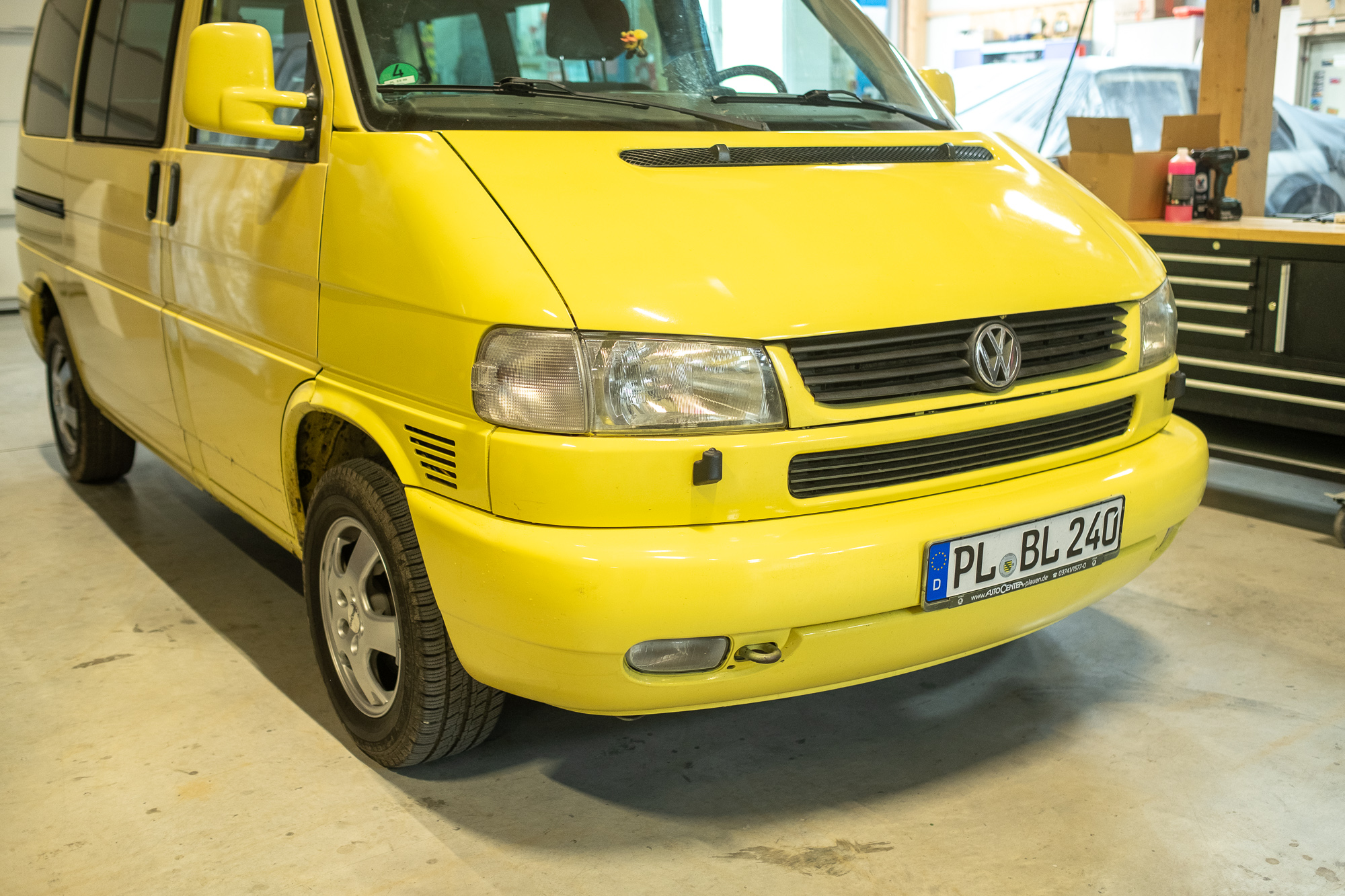 VW T4 mit langem Vorderwagen (LV) – Beispielansicht der Front