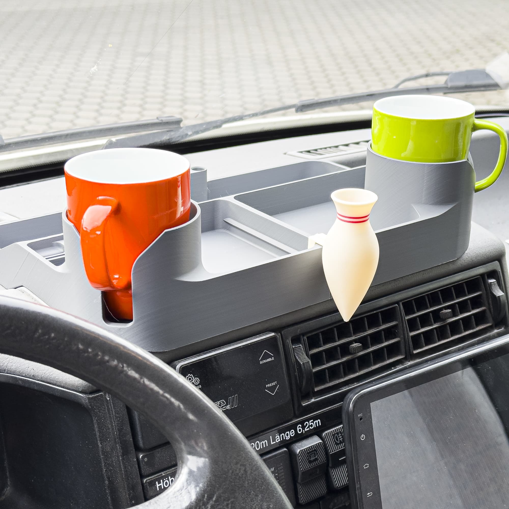 VW T4 Armaturenbrettablage 2.0 Gen. 2 - Variante B Organiser Becherhalter VW T4 Armaturenbrettablage 2.0 Gen. 2 - Variante B Organiser Becherhalter
