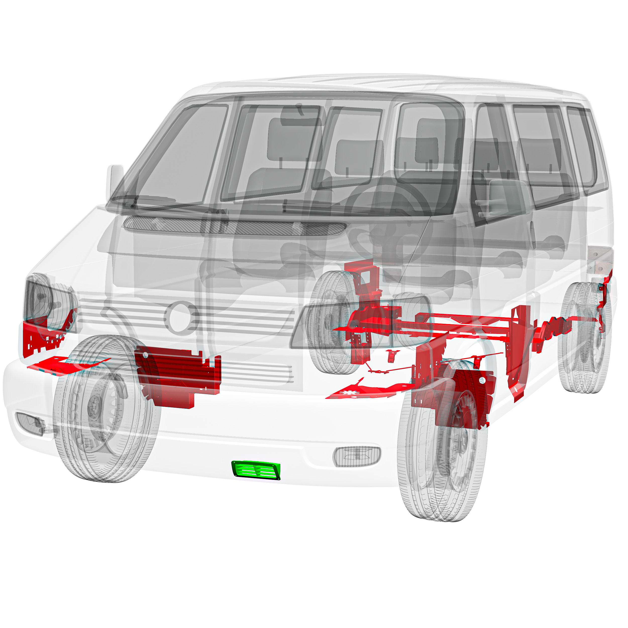 VW T4 Bus Ubersicht - Reparaturbleche-28