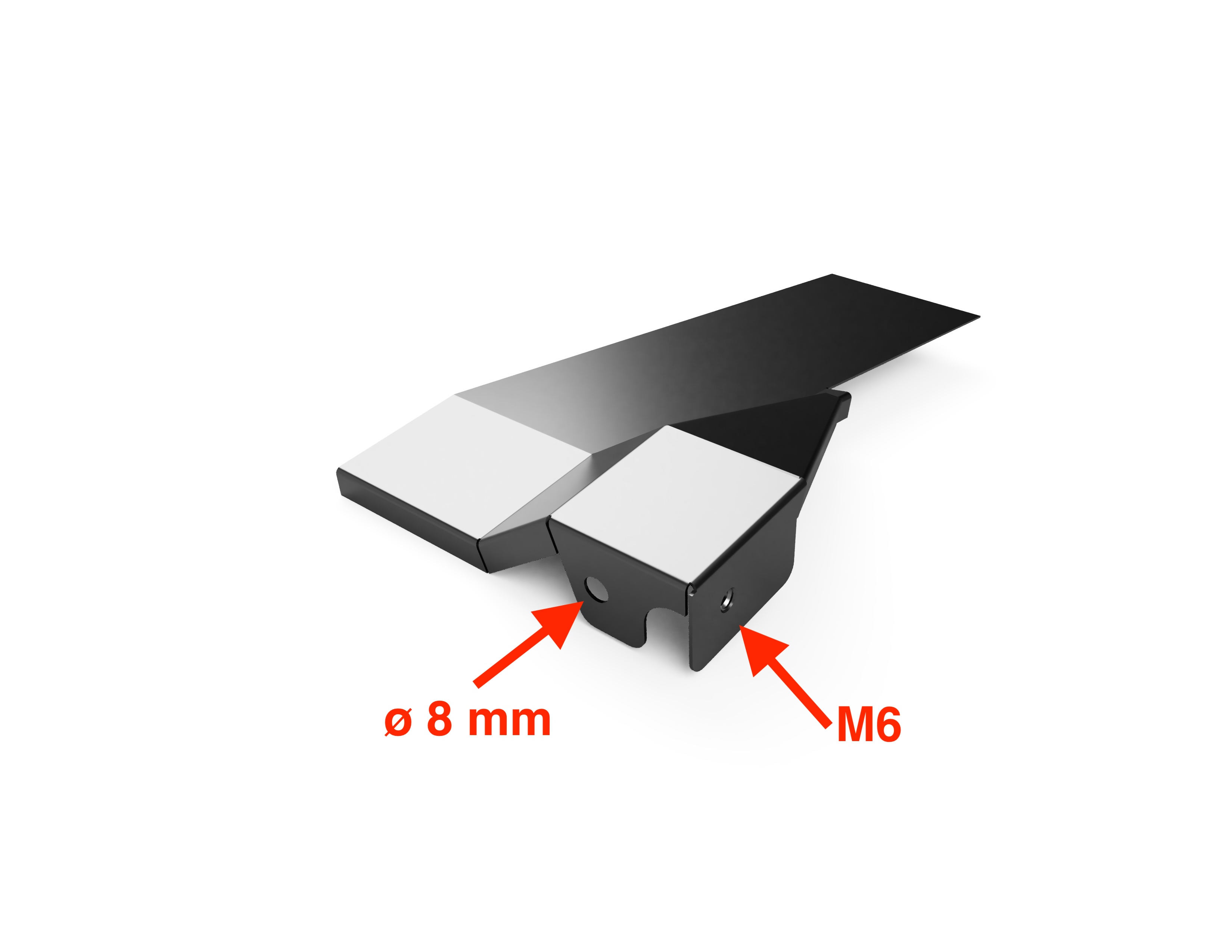 Stoßstangenhalter hinten – Reparaturblech als Nachbau, passend für VW T4 Stoßstangenhalter hinten – Reparaturblech, passend für VW T4